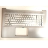 Carcasa superioara cu tastatura palmrest Laptop, HP, ProBook 470 G8, M50458-001, M50458-B31, M50458-271, 6070B1894803, 6054B2488302, natural silver, l