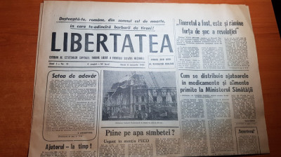 ziarul libertatea 9 ianuarie 1990- articole despre revolutie foto