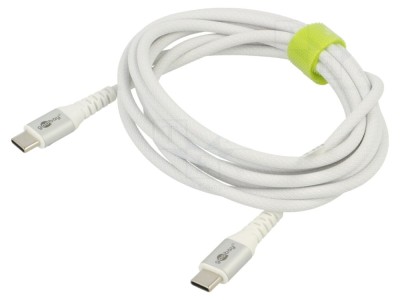Cablu USB 2.0 USB-C 2m alb 0,48Gbps foto