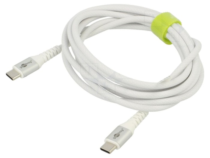 Cablu USB 2.0 USB-C 2m alb 0,48Gbps