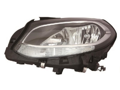 Far Mercedes Clasa B (W246), 09.2014-, partea Stanga, cu lumina timp de zi tip LED; tip bec H7+H7+LED+PY21W; electric; cu motor, DEPO foto