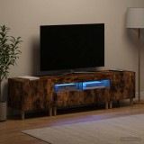 Cumpara ieftin Set de 3 piese pentru TV cu LED DELFT Stejar fumuriu