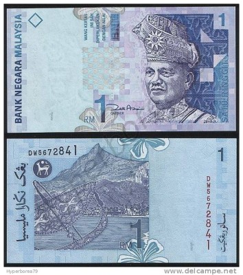 !!! MALAEZIA - 1 RINGGIT (1998) - P 39 b1 - UNC / HARTIE foto