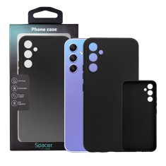 Husa Samsung Galaxy A34 5G Spacer, negru, grosime 1.5mm, material flexibil TPU &amp;quot;SPPC-SM-GX-A34-TPU&amp;quot; foto