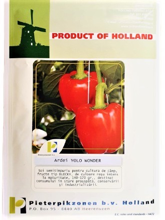 Ardei gras - Yolo Wonder, 10 grame