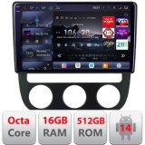 Navigatie VW Golf 5 2004-2010 clima automatica Android radio gps internet 8 core QLED 2K 16+512 360 Edotec CarStore Technology