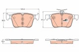 TRW GDB1957 COTEC set placute frana,frana disc