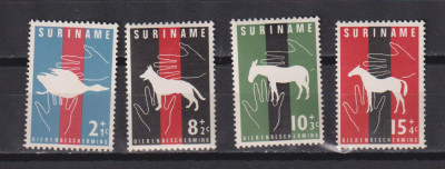 SURINAM FAUNA 1962 MI. 427-430 MNH foto