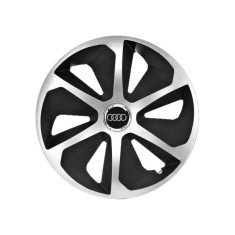 Set 4 capace roti Roco Gri-Negru R15 Compatibil Cu Audi foto