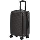 HOMCOM Troller Rigid Mic 40 L din ABS, Extensibil, 4 Roți Pivotante, Colțuri de Protecție, 56x36x24 cm, Negru | Aosom Romania