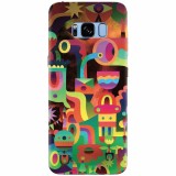 Husa silicon pentru Samsung S8 Plus, Abstract Colorful Shapes