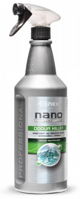 Clinex Nano Protect Odour Killer - Fresh, 1 Litru, Cu Pulverizator, Odorizant Lichid - Neutralizeaza foto