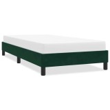vidaXL Cadru de pat fără saltea verde &icirc;nchis 90x220 cm catifea 4101388