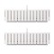 Set 2 jardiniere decorative cu suport metalic, sistem irigare,​​​​​​​ alb, 58x18x16.2 cm, Boardee Fencycase W