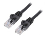 Patch cord negru UTP Cat6 3m, Gembird