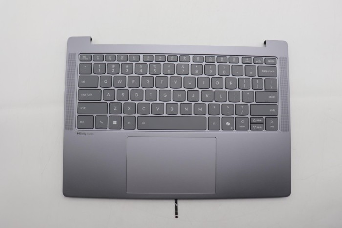 Carcasa superioara cu tastatura palmrest Laptop, Lenovo, IdeaPad Slim 5 14ARP10 Type 83HT, 5CB1Q64059, HQ25202001Z20, iluminata, Luna Grey, layout US