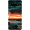 Husa silicon pentru Samsung Galaxy S10, Dramatic Rocky Beach Shore Sunset