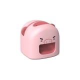 Ma&Egrave;in&Auml; de decojit semin&Egrave;e, flippy, mini deschiz&Auml;tor, model porc, incarcare usb, 9.7x10x8.6 cm,roz