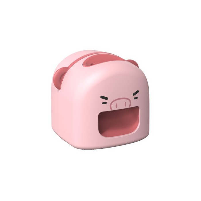 Ma&Egrave;in&Auml; de decojit semin&Egrave;e, flippy, mini deschiz&Auml;tor, model porc, incarcare usb, 9.7x10x8.6 cm,roz
