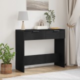 vidaXL Masă de Console Negru Stejar 90x36x75 cm Lemn Stratificat