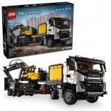 LEGO TECHNIC CAMIONUL FMX ?I EXCAVATORUL ELECTRIC EC230 DE LA VOLVO 42175