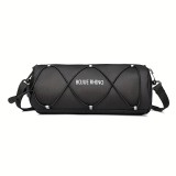 Geanta Portbagaj Bicicleta 2.5L, Impermeabila, 24x10 cm, cu Curea de Umar, Geanta Ghidon pentru Depozitare, Diverse moduri de montare, FIXATO, Negru
