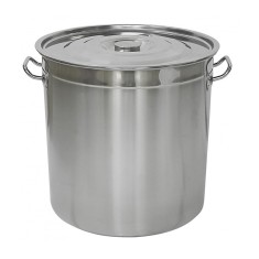 Oala profesionala din Inox 68 L Bohmann cu Capac, Ideala pentru Cantitati Mari si Conservare Borcane