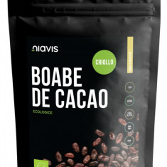 Boabe de cacao intregi ecologice, 250g, Niavis