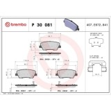 Placute frana Genesis G70 (Ik) 09.17-; Hyundai Equus / Centennial (Vi) 03.09-12.16, Genesis (Dh) 03.14-06.19, Genesis Coupe 01.08-, Santa Fe 3 (Dm Dm, BREMBO