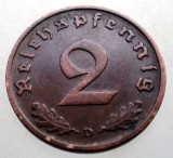 2.843 GERMANIA 2 REICHSPFENNIG 1938 D