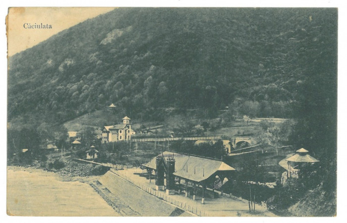 4003 - CACIULATA, Valcea, Panorama, Romania - old postcard - used - 1908