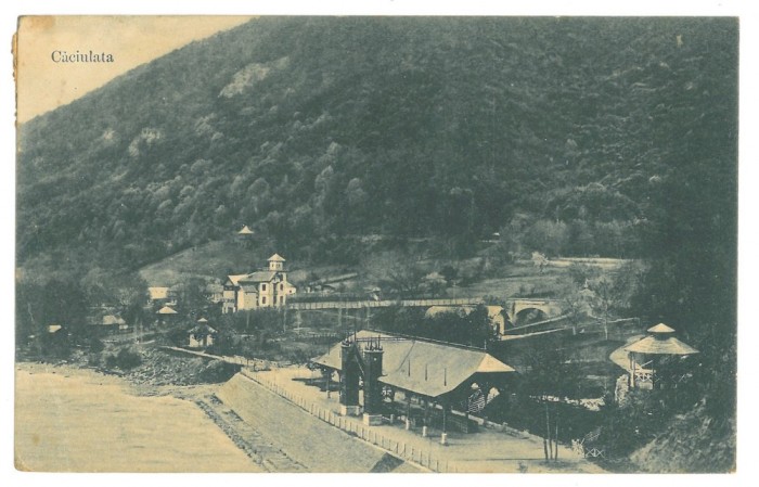 4003 - CACIULATA, Valcea, Panorama, Romania - old postcard - used - 1908