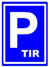 Parking lot for road sign foto