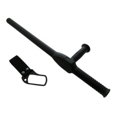 Baston tonfa autoaparare, IdeallStore&reg;, 59 cm, negru, suport inclus