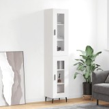 Cumpara ieftin Dulap &icirc;nalt, alb, 34,5x34x180 cm, lemn prelucrat