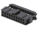 Conector IDC mufă mamă 20 PIN pentru cablu bandă 1,27mm