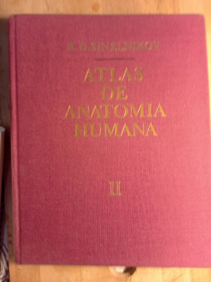 Atlas de anatomia humana, vol. II r d sinelnikov limba spaniola foto