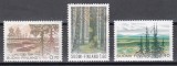 Finlanda 1981,1982,1988 - Parcuri naționale finlandeze, 3 Serii, seria a 2-a cu păta, Nestampilat