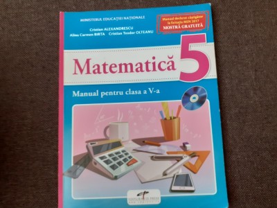 MATEMATICA MANUAL PENTRU CLASA A V A CRISTIAN ALEXANDRESCU foto