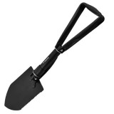 Lopata multifunctionala, pliabila, metalica, negru, 3 in 1, 60x16 cm, Trizand