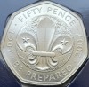 50 pence 2019 Marea Britanie, Scouting Movement, 50 Years of 50p,coincard, Europa