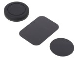 Suport Auto Magnetic Negru Autoadeziv Goobay 62089