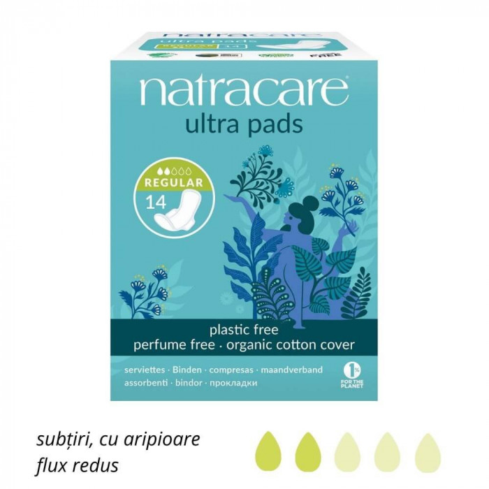 Absorbante bio cu aripioare Ultra Regular 14 buc