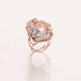 Inel SpecialPlus din perlă baroc și perle multicolore