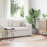 VidaXL Covor zonă Bej 100x200 cm Poliester anti-alunecare