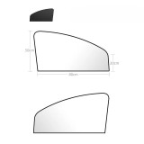 Set parasolare magnetice auto geamuri fata &ndash; accesoriu practic pentru protecție solară și confidențialitate