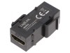 Adaptor Soclu Mamă x2 HDMI x2 Keystone Repeater Aurit, Logilink