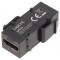 Adaptor Soclu Mamă x2 HDMI x2 Keystone Repeater Aurit