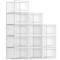 SONGMICS Cutii de pantofi, set de 12 organizatoare stivuibile, structura rezistenta ABS, 35x25x19cm, transparent Household NewTrend