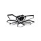 Plafoniera Maxi LED 110W IP20, negru, Erste